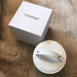 Pandora bracelet in an exquisite pandora case.